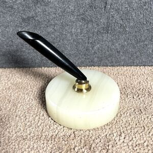 Vintage Parker Fountain Pen Base, Model 70-191 White Onyx Base and Socket